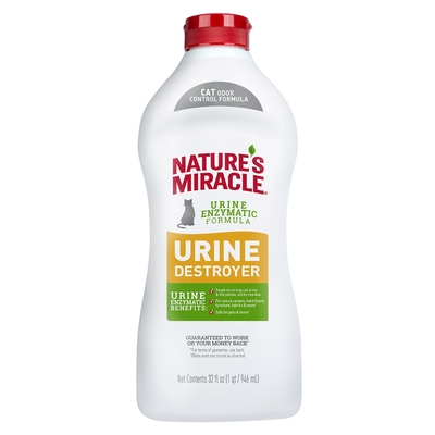 Спрей для удаления пятен и запаха мочи кошек Nature's Miracle Cat Urine Destroyer Pour, 946 мл