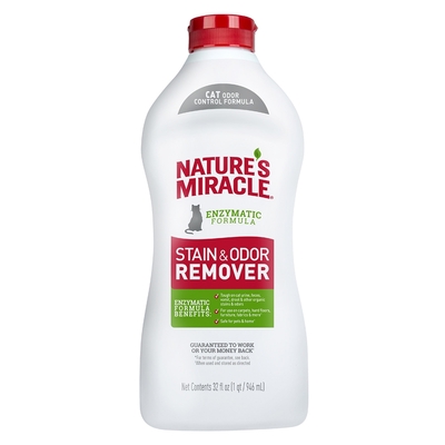 Средство для удаления пятен и запахов Nature`s Miracle Cat Stain&Odor Remover Spray, 946 мл