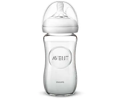Пляшечка для годування Philips Avent Natural SCF053/17 скляна, 240 мл