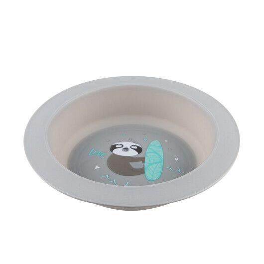 Набор посуды Canpol babies Exotic Animals пластиковый столовый, серый, 56/523_grey