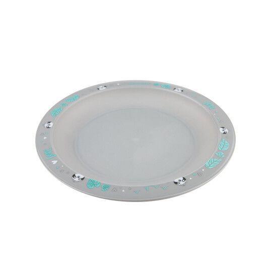 Набор посуды Canpol babies Exotic Animals пластиковый столовый, серый, 56/523_grey