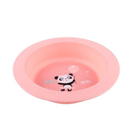 Набор посуды Canpol babies Exotic Animals пластиковый столовый, розовый, 56/523_pin
