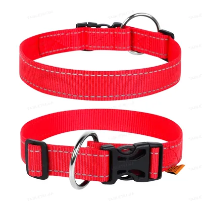 Нашийник Collar DOG Extreme 01623 одинарний нейлон, червоний, регульована довжина 25-40 см 20 мм