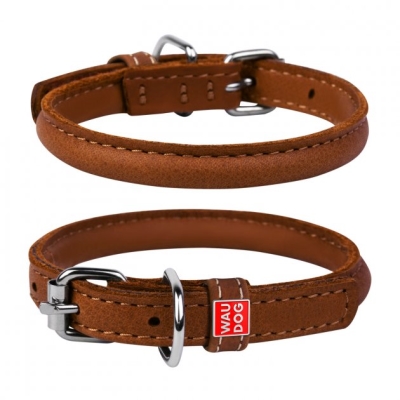 Ошейник Collar WauDog Soft 01586 круглый коричневый, 10 мм*39-47см