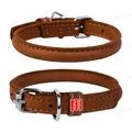 Нашийник Collar WauDog Soft 01586 круглий коричневий, 10 мм * 39-47см