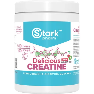 Креатин Stark Pharm Creatine Delicious вишня-ківі, банка 500 г