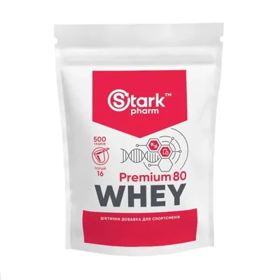Протеїн сироватковий концентрат Stark Pharm Premium 80 Whey папайя, 500 г