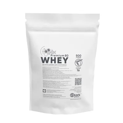 Протеїн сироватковий концентрат Stark Pharm Premium 80 Whey папайя, 500 г