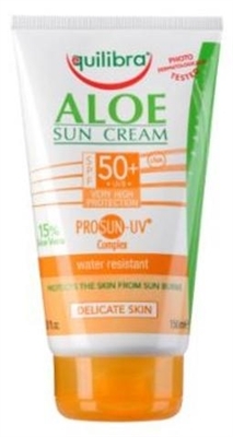 Крем солнцезащитный для тела Equilibra Алоэ SPF50+ водостойкий, 150 мл