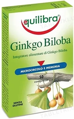 Еквілібра Ginkgo Biloba Гінкго білоба таблетки №50