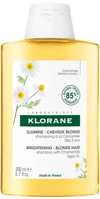 Шампунь Klorane Chamomile Ромашка освітлюючий пом'якшувальний, 200 мл