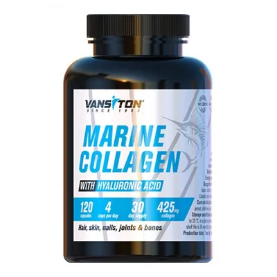 Колаген морський з гіалуроновою кислотою Vansiton Marine Collagen with Hyaluronic Acid, 120 капсул