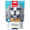 Ласощі для собак Wanpy Chicken Jerky & Biscuit Twists Печиво з в'яленим курячим філе, 100 г