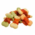 Ласощі для собак Wanpy Chicken Jerky & Biscuit Twists Печиво з в'яленим курячим філе, 100 г