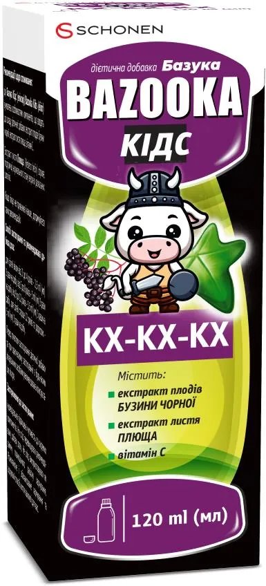 Базука Кідс еліксир по 120 мл у флак.