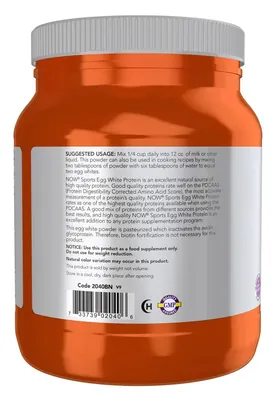 Протеїн сироватковий ізолят Now Sports Whey Protein Isolate, без смаку, 544 г