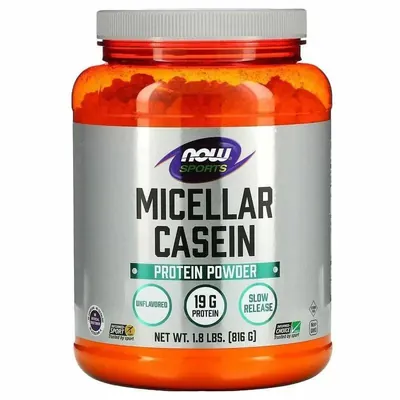 Казеїн міцелярний Now Sports Micellar Casein без смаку, 816 г