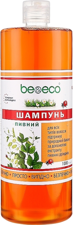 Шампунь Be&Eco Пивной, 1000 мл