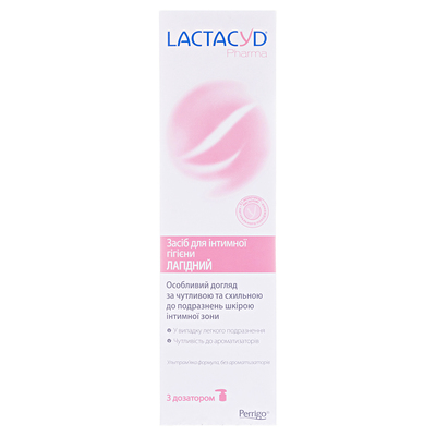 Средство для интимной гигиены Lactacyd Pharma Нежный, с дозатором, 250 мл