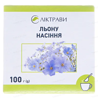 Льону насіння по 100 г у пач. з внут. пак.