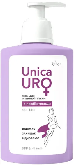 Гель для інтимної гігієни UnicaUro Max 45+ з пробіотиками, 250 мл