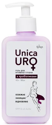 Гель для інтимної гігієни UnicaUro Max 45+ з пробіотиками, 250 мл