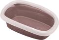 Туалет StefanPlast Sprint 20 для кошек с высокими бортами, коричнево-розовый, 58 x 39 x 17 см