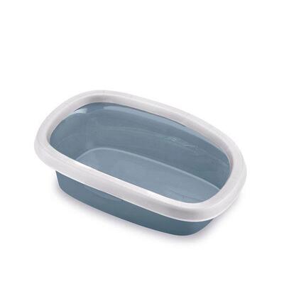 Туалет для кошек StefanPlast Sprint 10, металлический-синий, 43 x 31 x 14 см