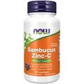 Вітаміни NOW Sambucus Zinc-C для імунітету льодяники №60