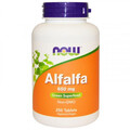 Люцерна NOW Alfalfa 650 мг таблетки №250