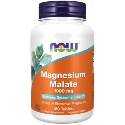 Магния малат NOW Magnesium Malate 1000 мг таблетки №180