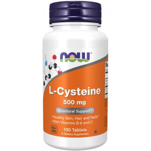 L-цистеин NOW L-Cysteine 500 мг таблетки №100
