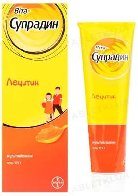 Супрадин Лецитин гель по 175 г у тубах