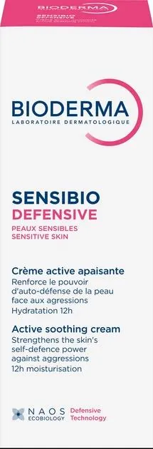 Крем для обличчя Bioderma Sensibio Defensive легкий захисний активний заспокійливий, 40 мл