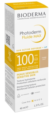 Флюїд для обличчя Bioderma Photoderm Max для обличчя сонцезахисний світлий SPF100, 40 мл