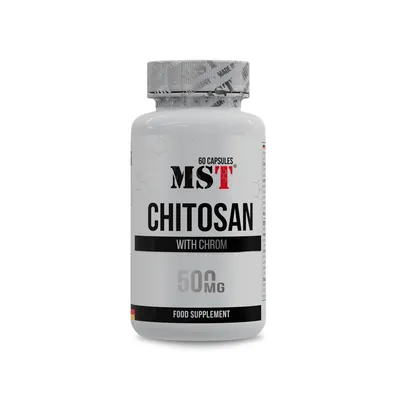 Хітозан + Хром MST Nutrition Chitosan + Chromium 500 мг, 60 капсул