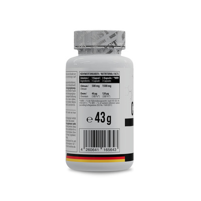 Хитозан + Хром MST Nutrition Chitosan + Chromium 500 мг, 60 капсул