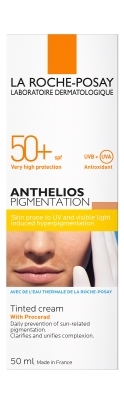 Крем сонцезащитный La Roche-Posay Anthelios тонирующий, для кожи склонной к гиперпигментации, SPF50+, 50 мл