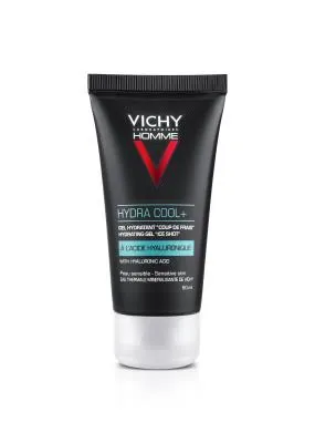 Гель для обличчя та контуру очей Vichy Homme Hydra Cool+ зволожуючий з охолоджуючим ефектом, 50 мл