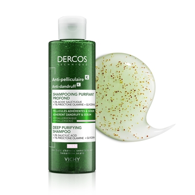 Шампунь-скраб Vichy Dercos Micro Peel для глубокого очищения против стойкой перхоти, 250 мл