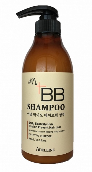 Шампунь Adelline Bio Biotin Shampoo с биобиотином от выпадения волос, 500 мл
