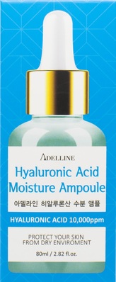Ампула-сыворотка для лица Adelline Hyaluronic Acid Moisture Ampoule с гиалуроновой кислотой, 80 мл