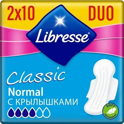 Прокладки гігієнічні Libresse Classic Ultra Clip Normal Soft, 20 шт