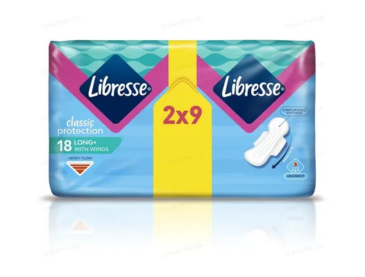 Прокладки гігієнічні Libresse Classic Protection Long, 18 шт