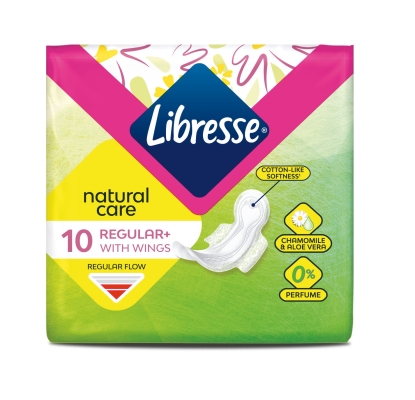 Прокладки гігієнічні Libresse Natural Care Ultra Normal, 10 шт