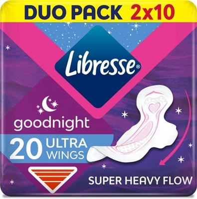 Прокладки гигиенические Libresse Goodnight Ultra, 20 шт