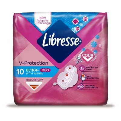 Прокладки гигиенические Libresse Ultra+ Deo, 10 шт