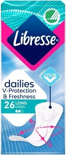 Прокладки ежедневные гигиенические Libresse Dailies Fresh Long, 26 шт