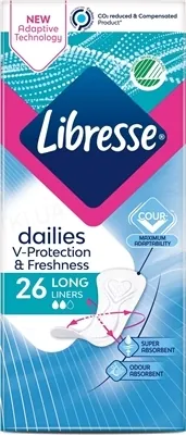 Прокладки щоденні гігієнічні Libresse Dailies Fresh Long, 26 шт