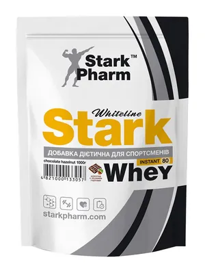 Протеїн сироватковий концентрат Stark Pharm Whiteline Stark Whey шоколад з лісовими горіхами, 1000 г